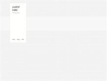 Tablet Screenshot of laurentfabre.com